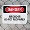 Signmission Fire Door Do Not Prop Open Danger Sign, Plastic, 10in W x 7in L, 2PK OS-2PACK-DS-P-710-L-2147 - alternate 7
